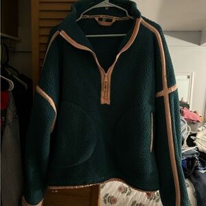 Free People Mountain High Half Zip Fleece Pull Over
